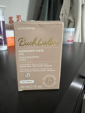 Bushbalm Cozy Cashmere Ingrown Hair Oil (1 oz / 30ml) – Limited Edition BNIB